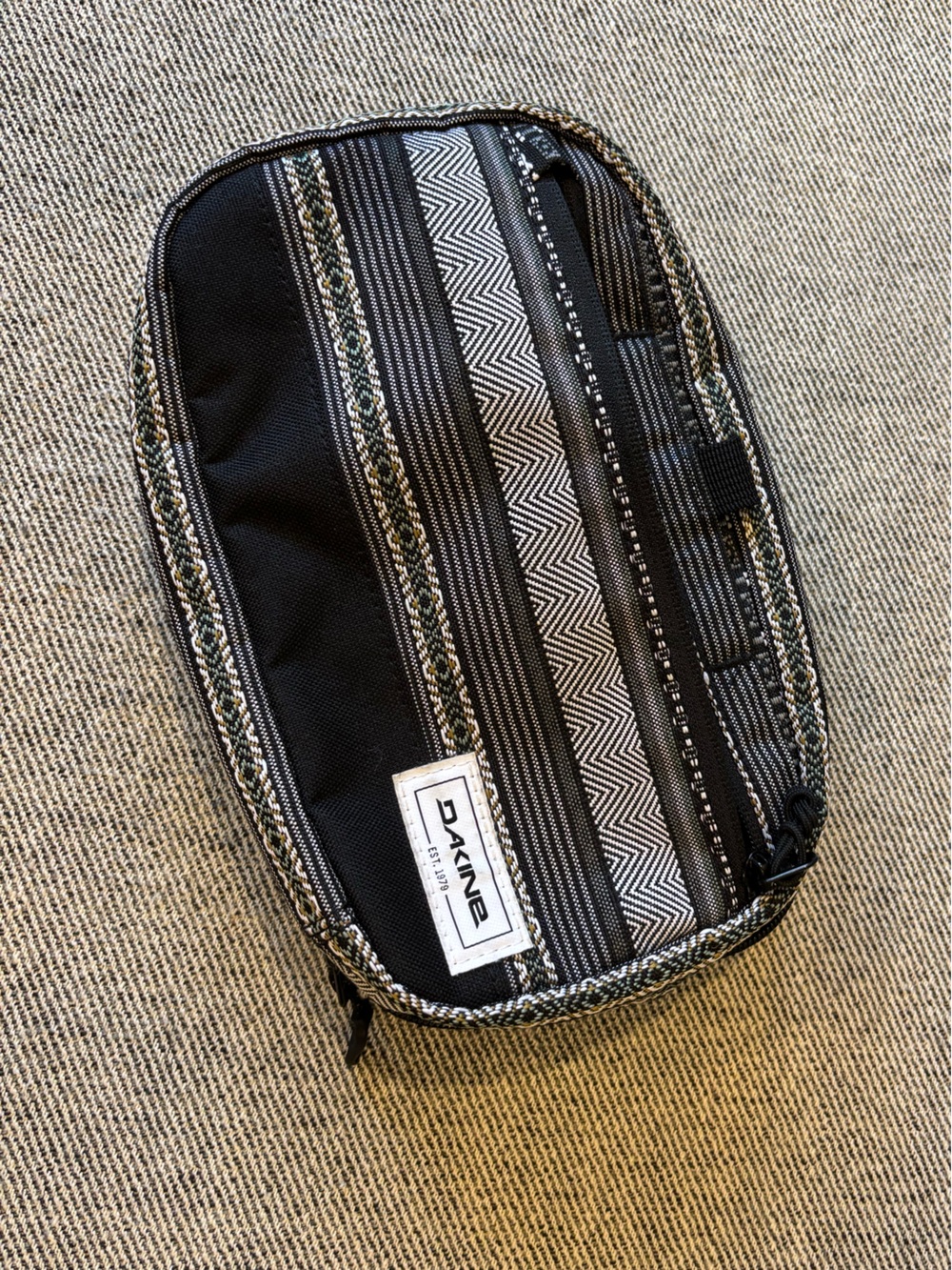 Dakine Black and White Patterned Travel Organizer